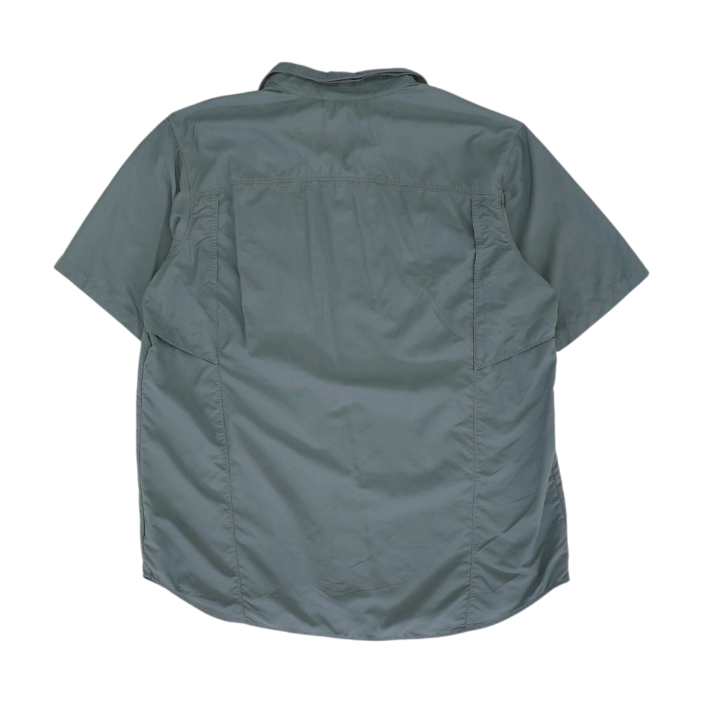 Gray Tall Solid Outdoor Button Down