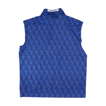 Blue Abstract 1/4 Zip Pullover