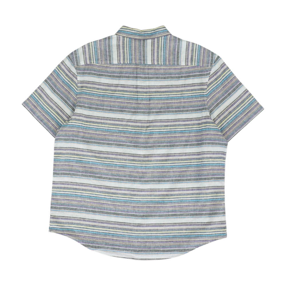 Multi Striped Short Sleeve Button Down