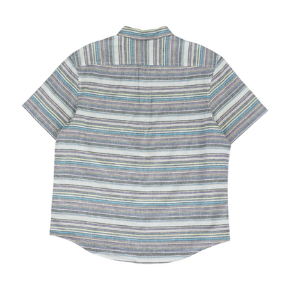 Multi Striped Short Sleeve Button Down