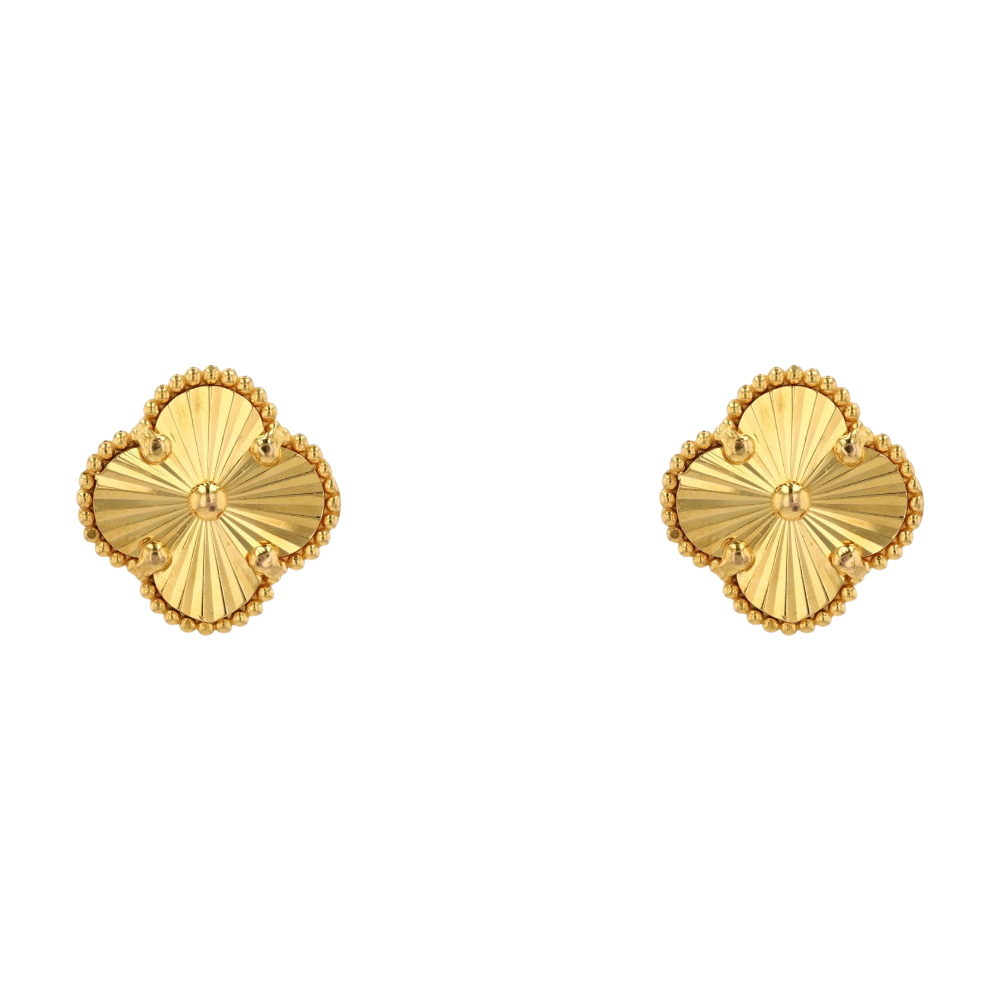 14K Yellow Gold Stud Earrings