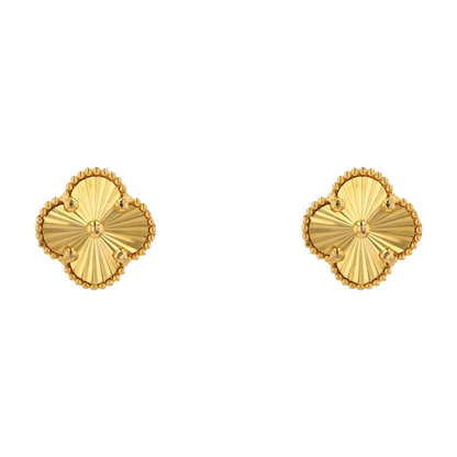 14K Yellow Gold Stud Earrings