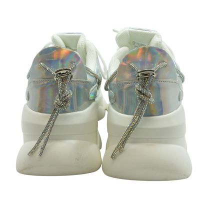Silver Athletic Shoes