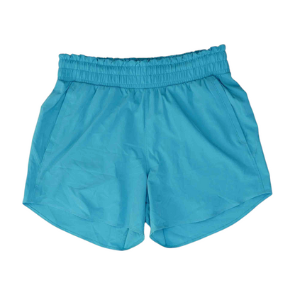 Blue Solid Active Shorts