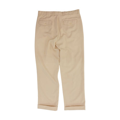Peach Solid Dress Pants