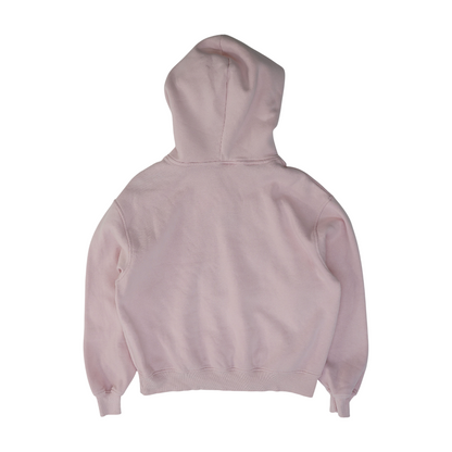 Pink Solid Hoodie Pullover