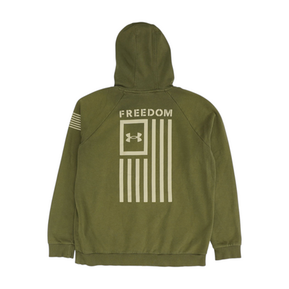 Green Solid Hoodie Pullover