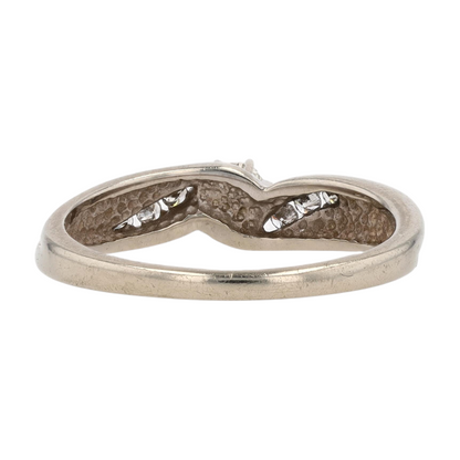1/6 ctw 14K White Gold Diamond Engagement Ring