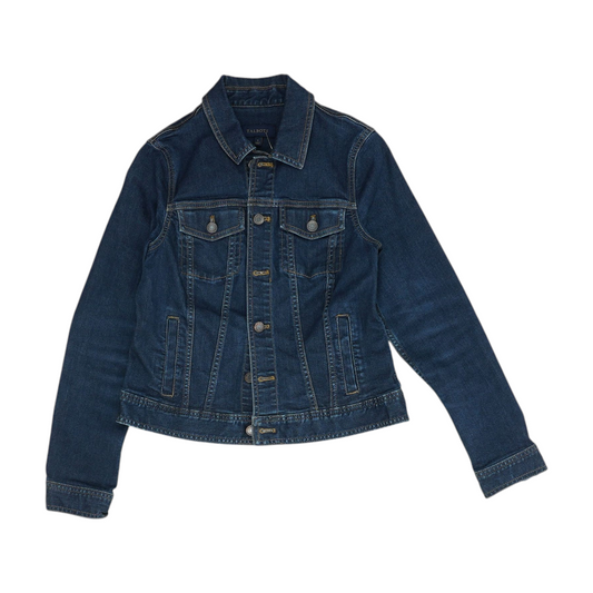 Blue Solid Denim Jacket