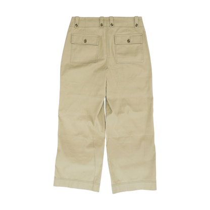 Beige Wide Leg Pants