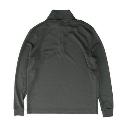Gray Solid 1/4 Zip Pullover