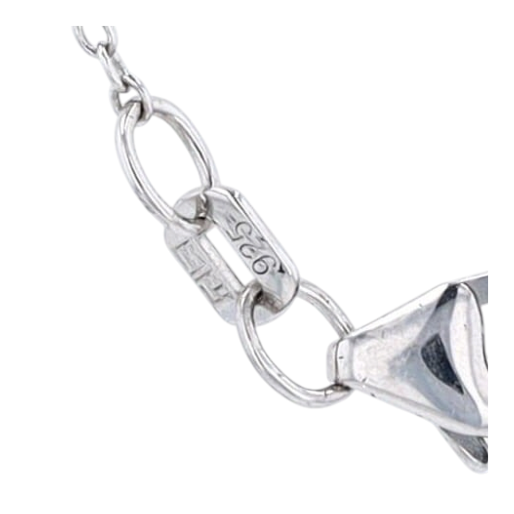 1/5 ctw Sterling Silver Sapphire Pendant Necklace