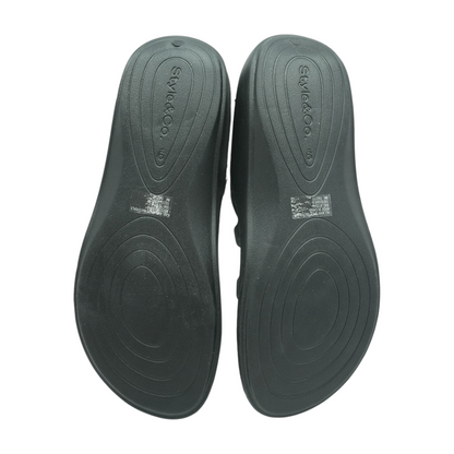 Black Sport Slide Sandals