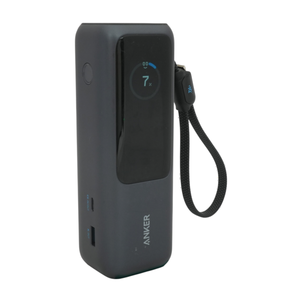 25K 165W Built-In USB-C Cable Power Bank