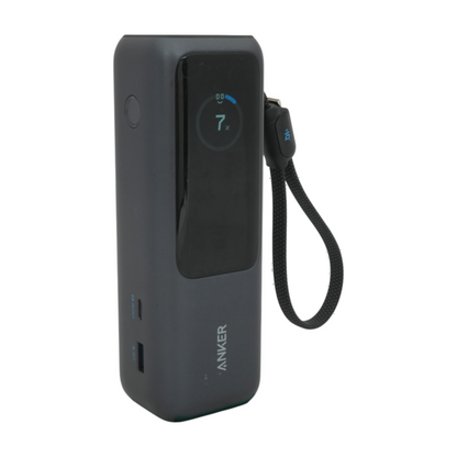 25K 165W Built-In USB-C Cable Power Bank