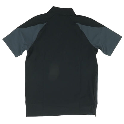 Black Solid 1/4 Zip Pullover