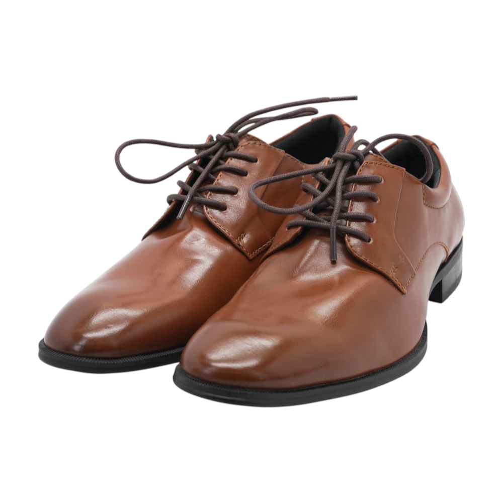 Brown Lace-Up Dress Shoes