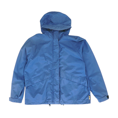 Blue Solid Rain Jacket