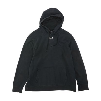 Black Solid Hoodie Pullover