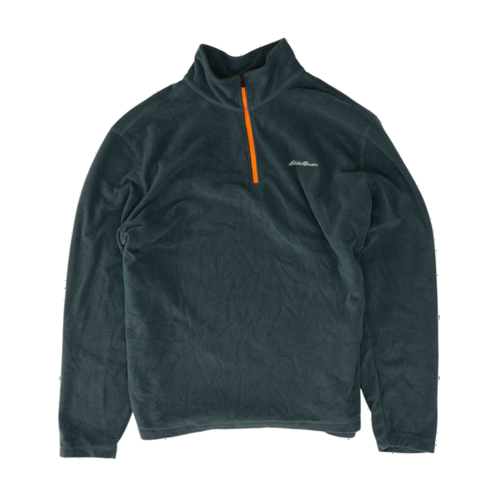 Gray Solid 1/4 Zip Pullover