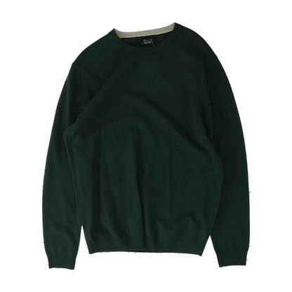 Green Solid Pullover Sweater