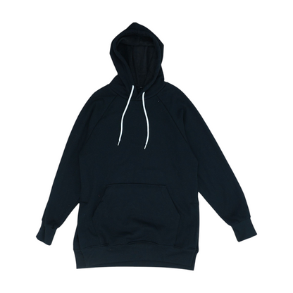 Black Solid Hoodie Pullover