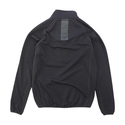 Gray Solid 1/4 Zip Pullover