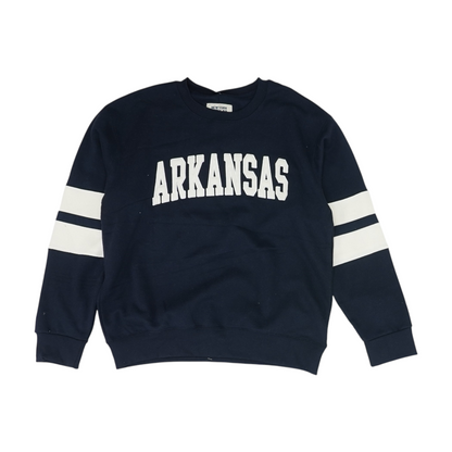 Navy Solid Sweatshirt Pullover