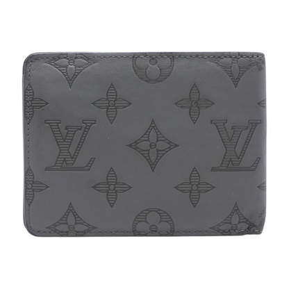 Monogram Shadow Bifold Wallet in Anthracite Grey