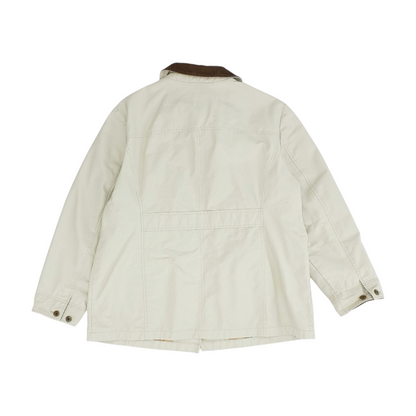 Beige Solid Jacket