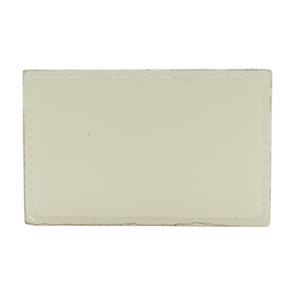 White Leather Compact Pocket Mirror
