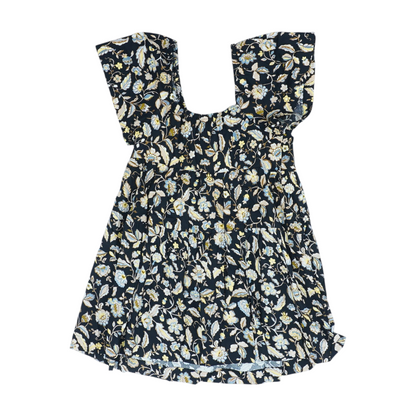 Black Floral Mini Dress
