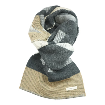 Color Block Mega Check Blanket Scarf