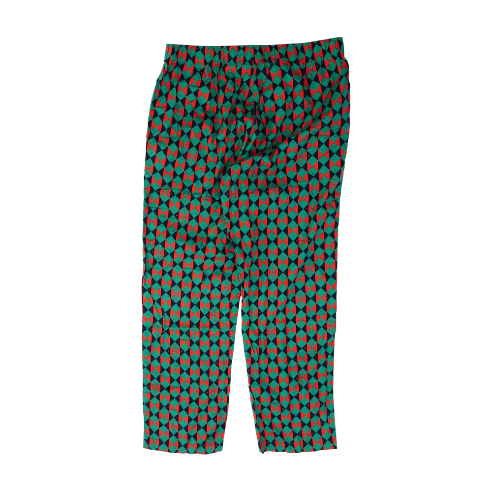 Green Geometric Pajama Bottom