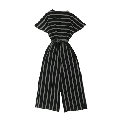 Black Striped Jumpsuit