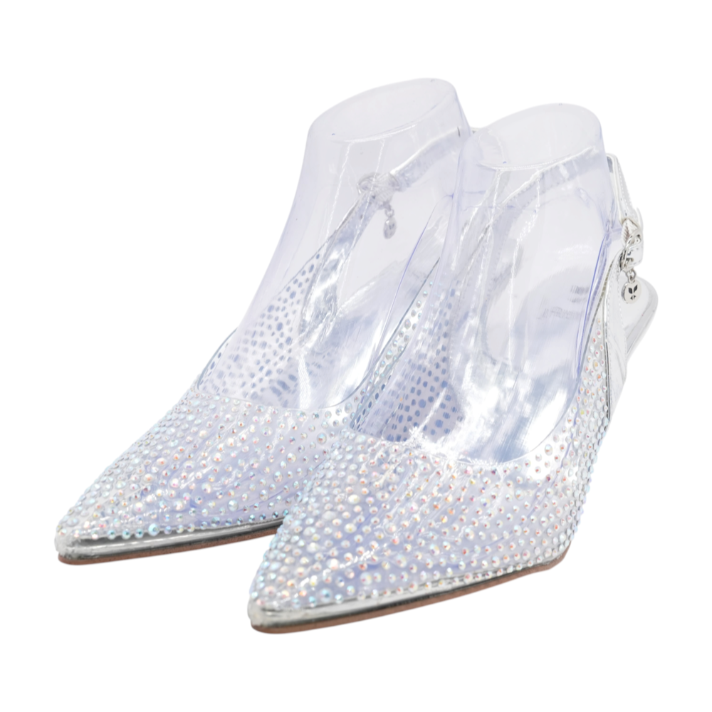 Silver Stiletto Heels