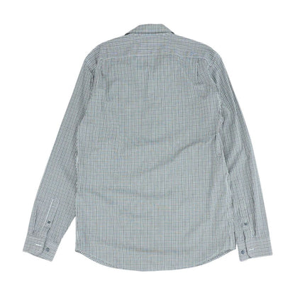 Black Plaid Long Sleeve Button Down