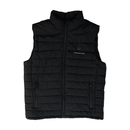Black Solid Active Vest