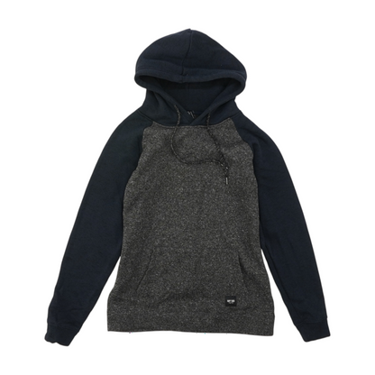 Gray Color Block Hoodie Pullover