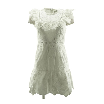 White Eyelet Mini Dress