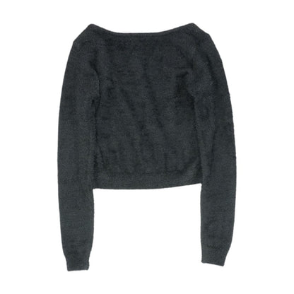 Black Cropped Sweater