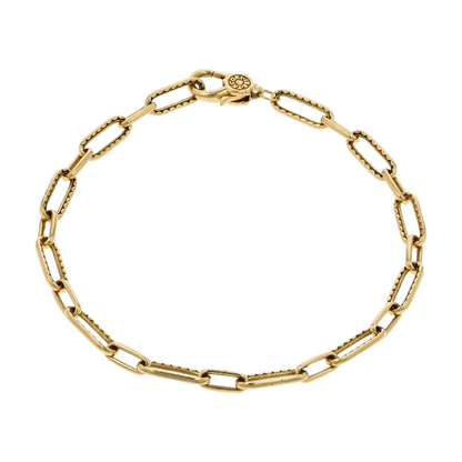 18K Yellow Gold Chain Bracelet