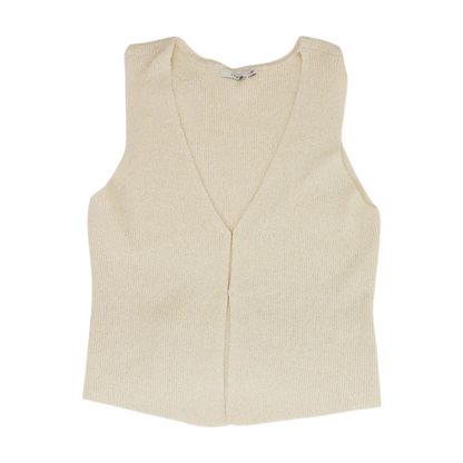 Cream Vest Sweater