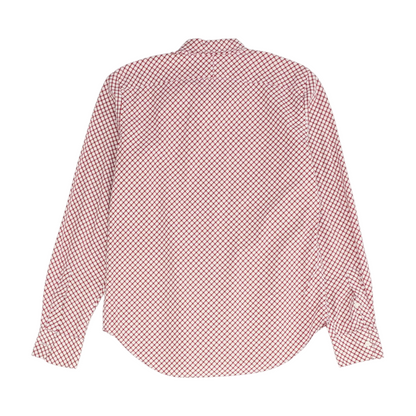 White Check Long Sleeve Button Down