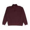 John Bartlett Maroon Solid 1/4 Zip Pullover – Image 1