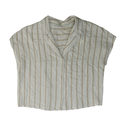 White Striped Blouse
