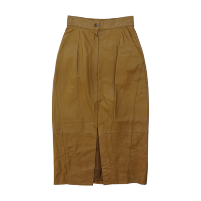 Vintage Brown Midi Skirt