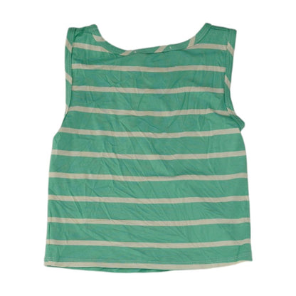 Green Striped Tank T Shirt