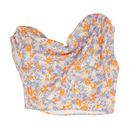 Multi Floral Sleeveless Blouse