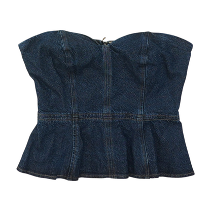 Blue Cropped Blouse